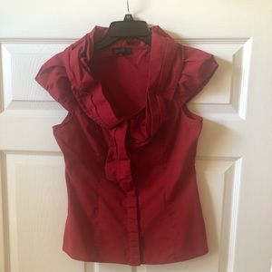 The Limited S red blouse